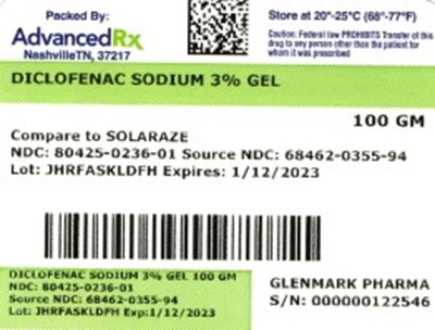Label 1 (Diclofenac Sodium Gel 80425 0236 01)